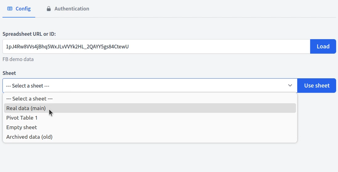 Google Sheets Node