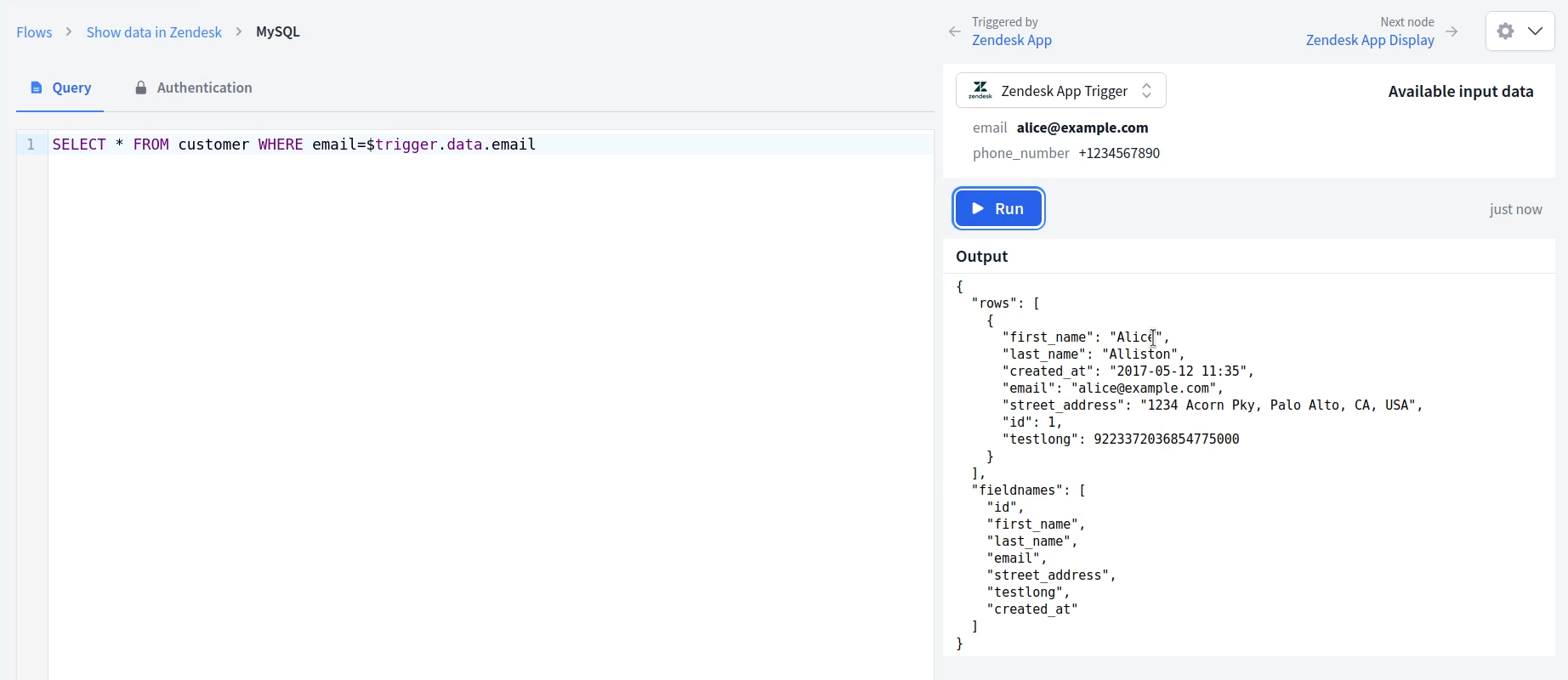 SQL query in FactBranch