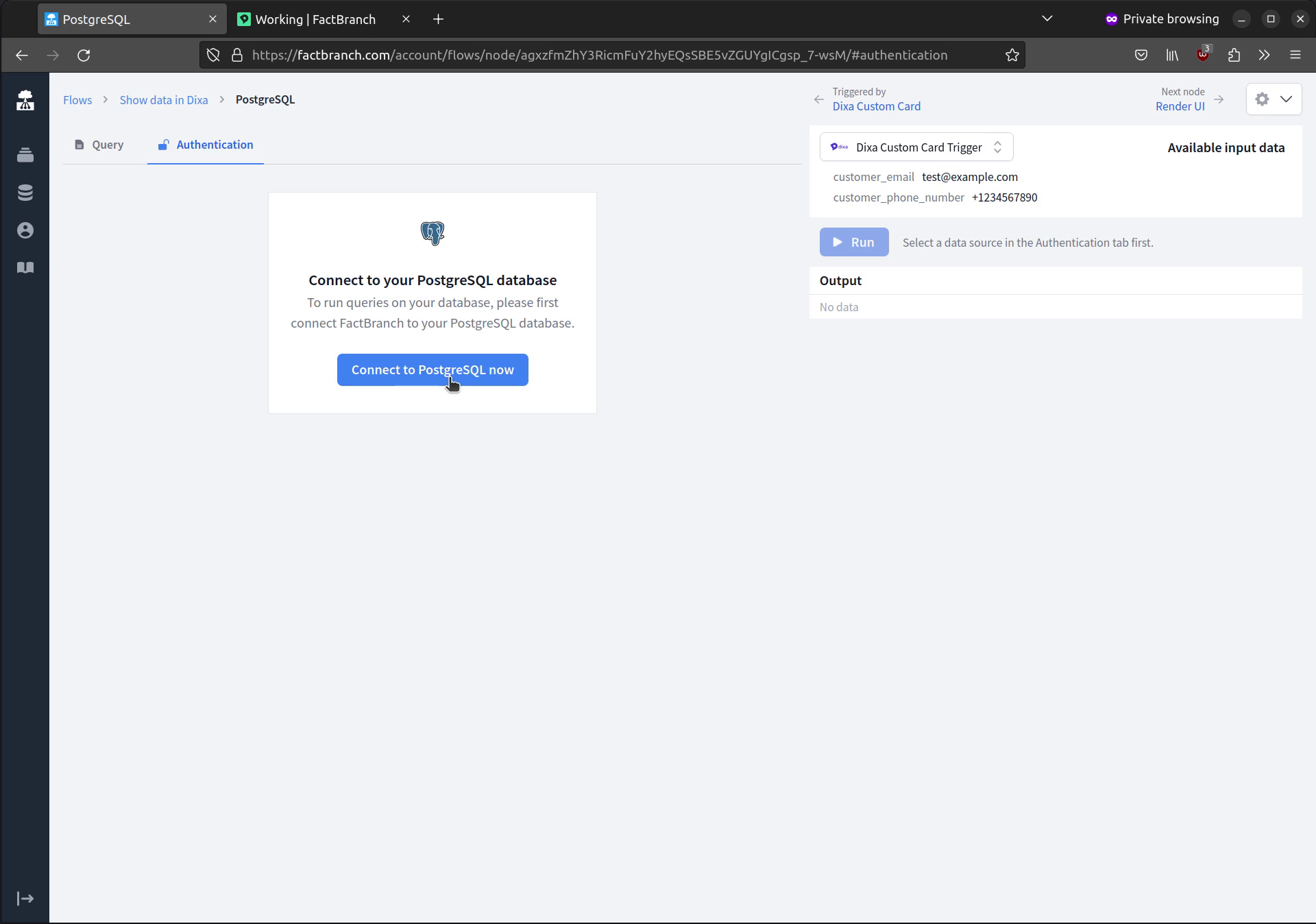 Connect your PostgreSQL database