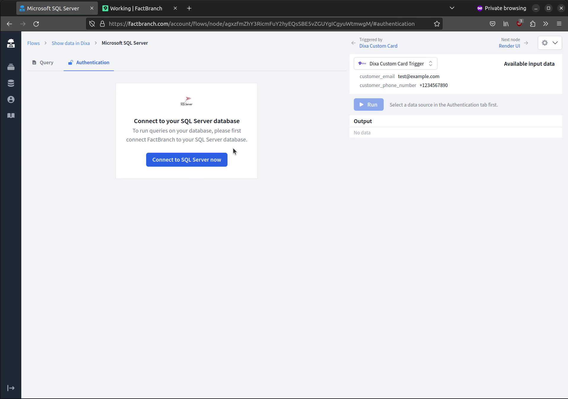 Connect your SQL Server database