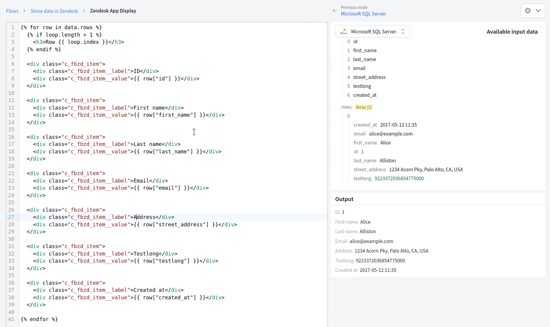 Display Node Configuration