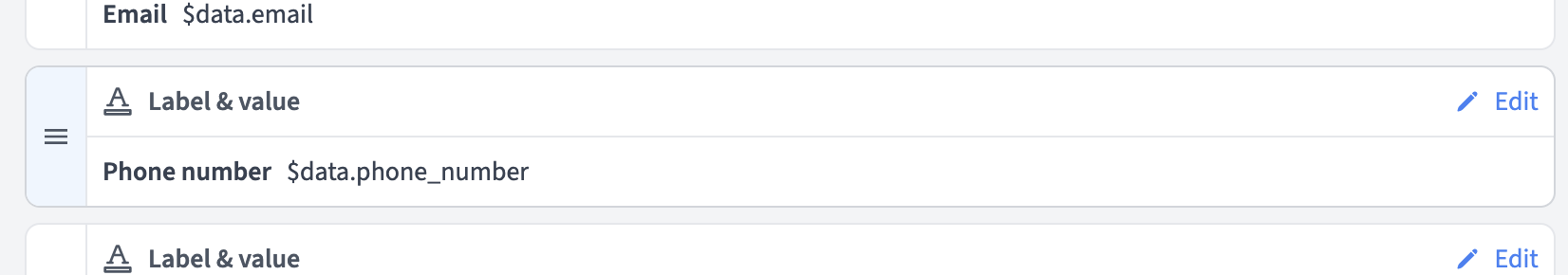 Reordering components in the UI Builder