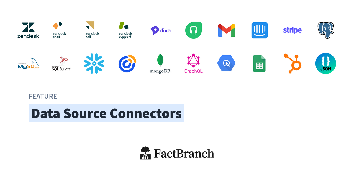 Features Connector Code Data Source Connectors | FactBranch Features